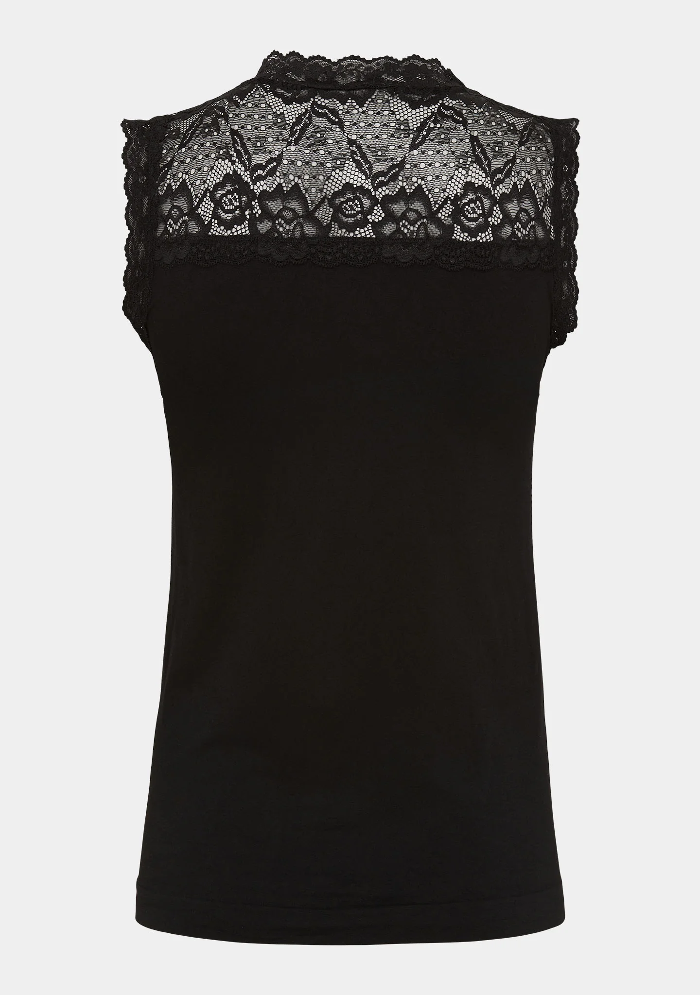 Nilla Highneck Top - Black - Image 5
