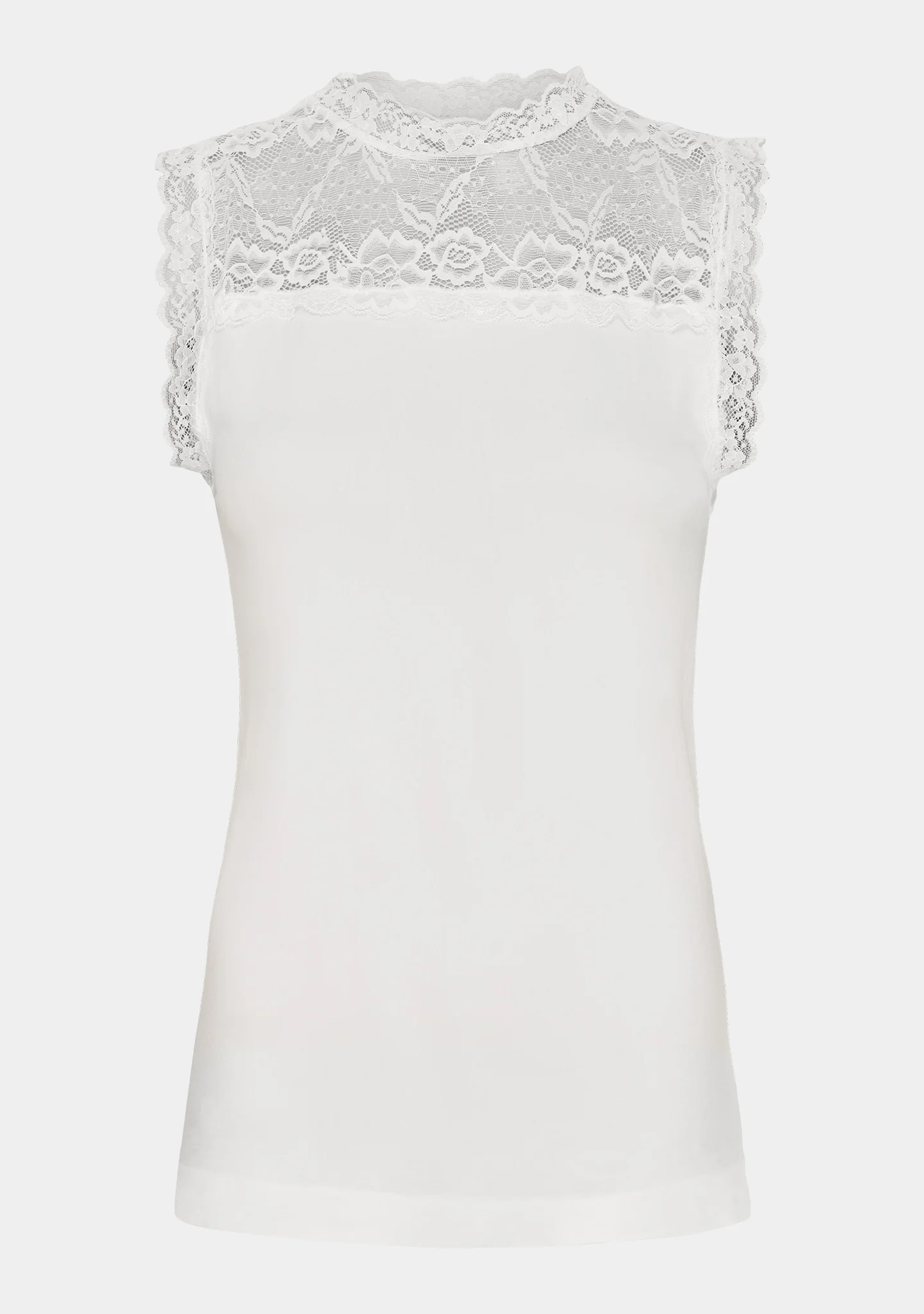 Nilla Highneck Top - Broken White - Image 4