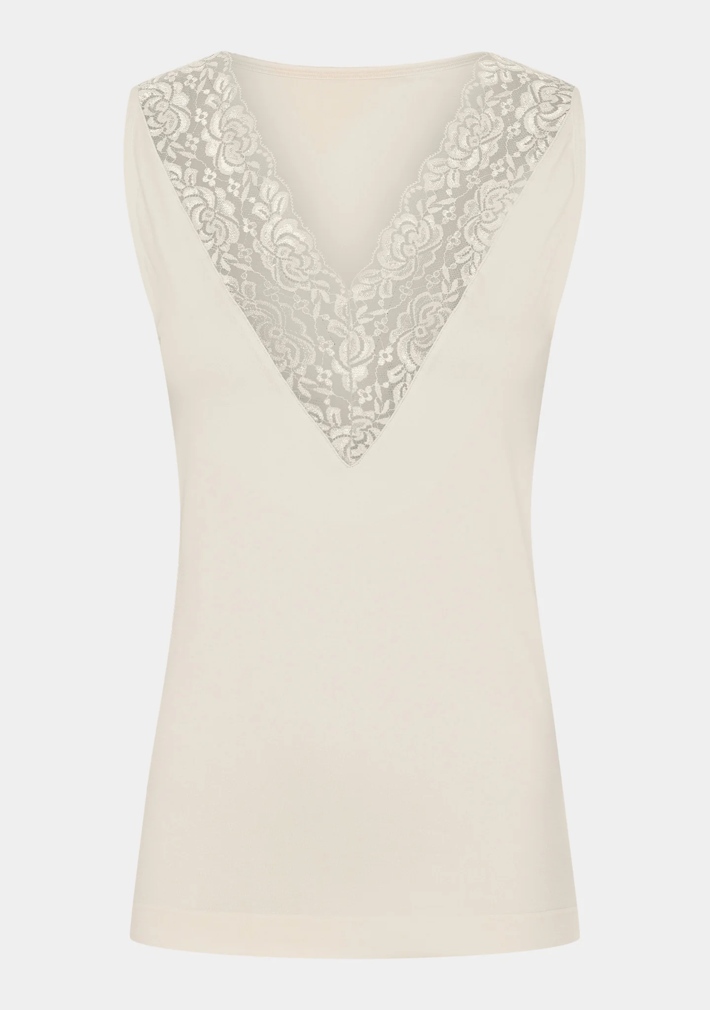 Nilla V-Neck Top - Sand - Image 4