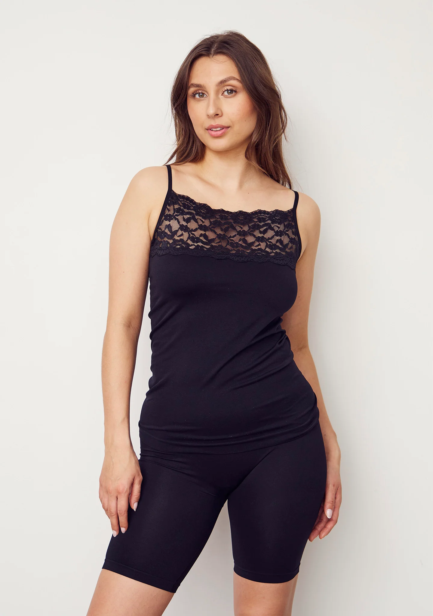 Nilla Wide Lace Top - Black - Image 3