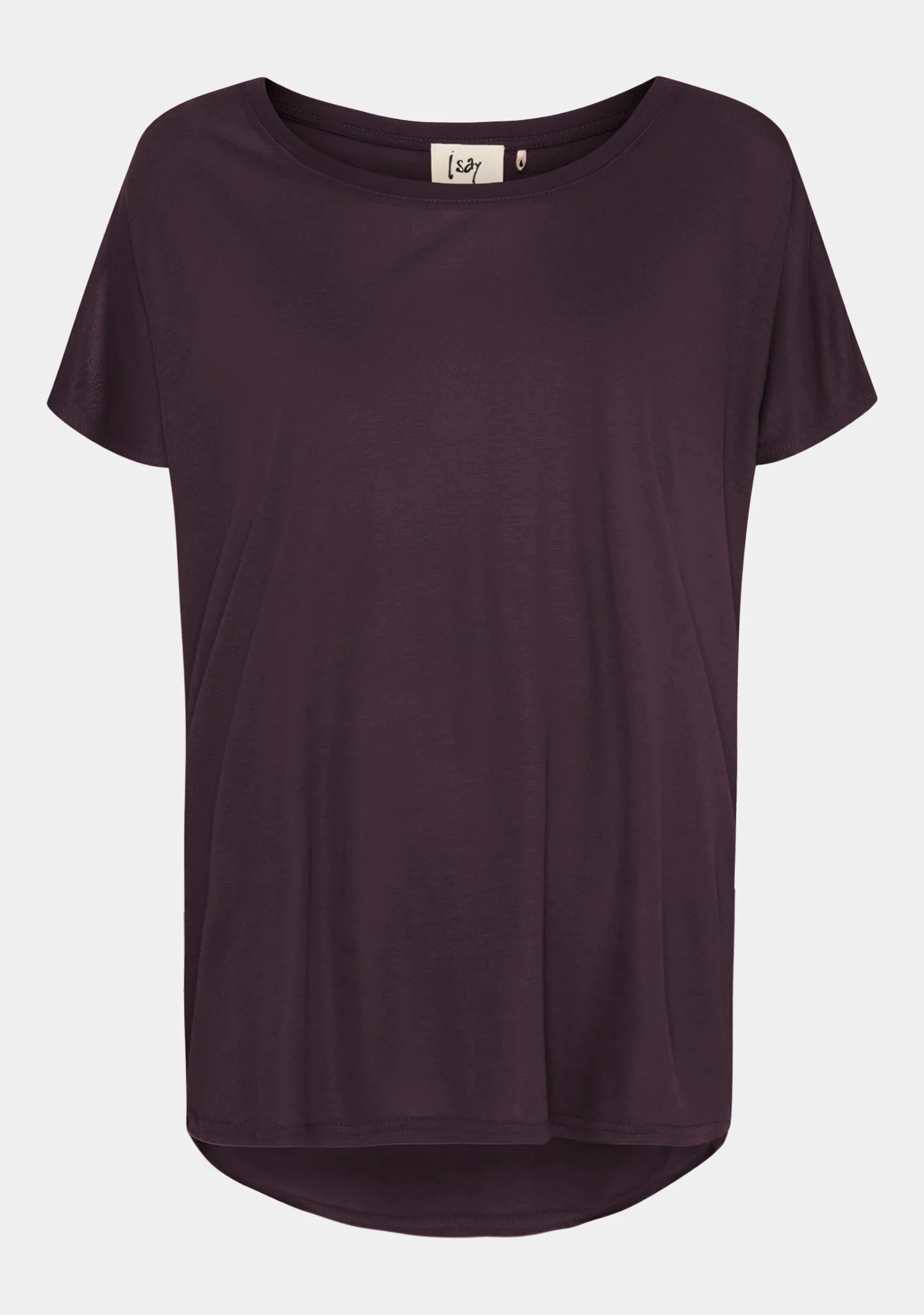 Nugga Viscose T-Shirt - Aubergine - Image 5