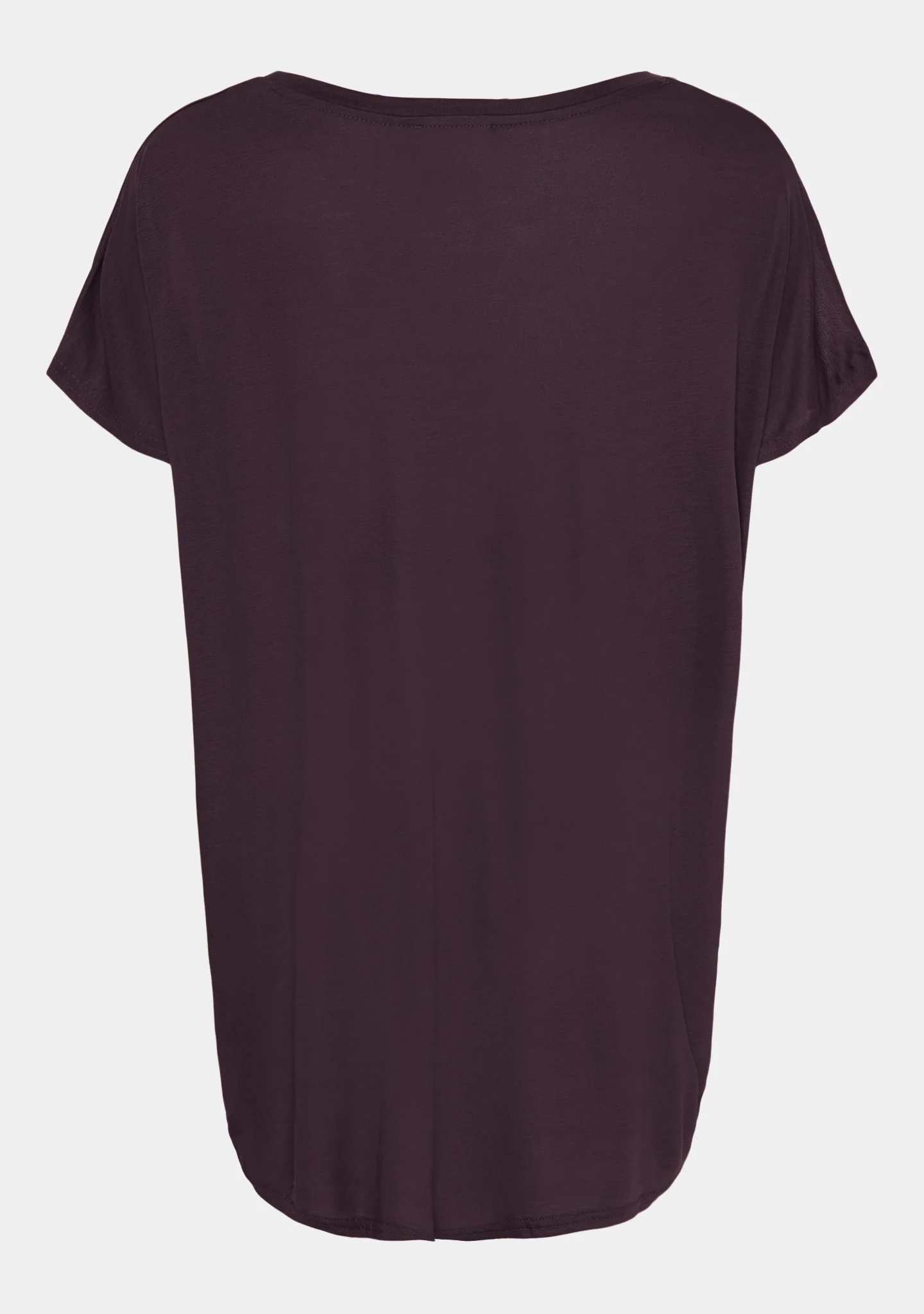 Nugga Viscose T-Shirt - Aubergine - Image 6