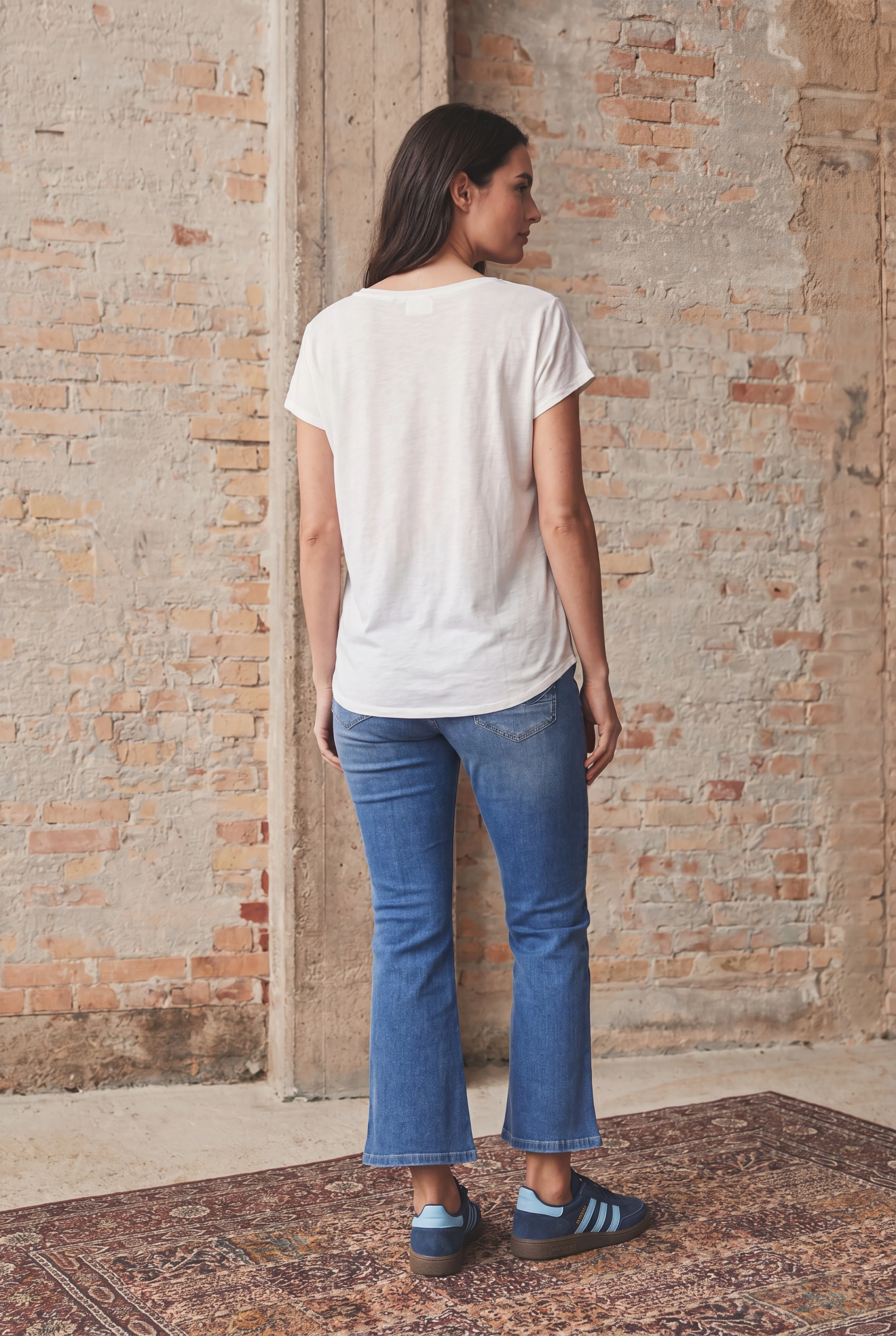 Nugga Viscose T-Shirt - Broken White - Image 3