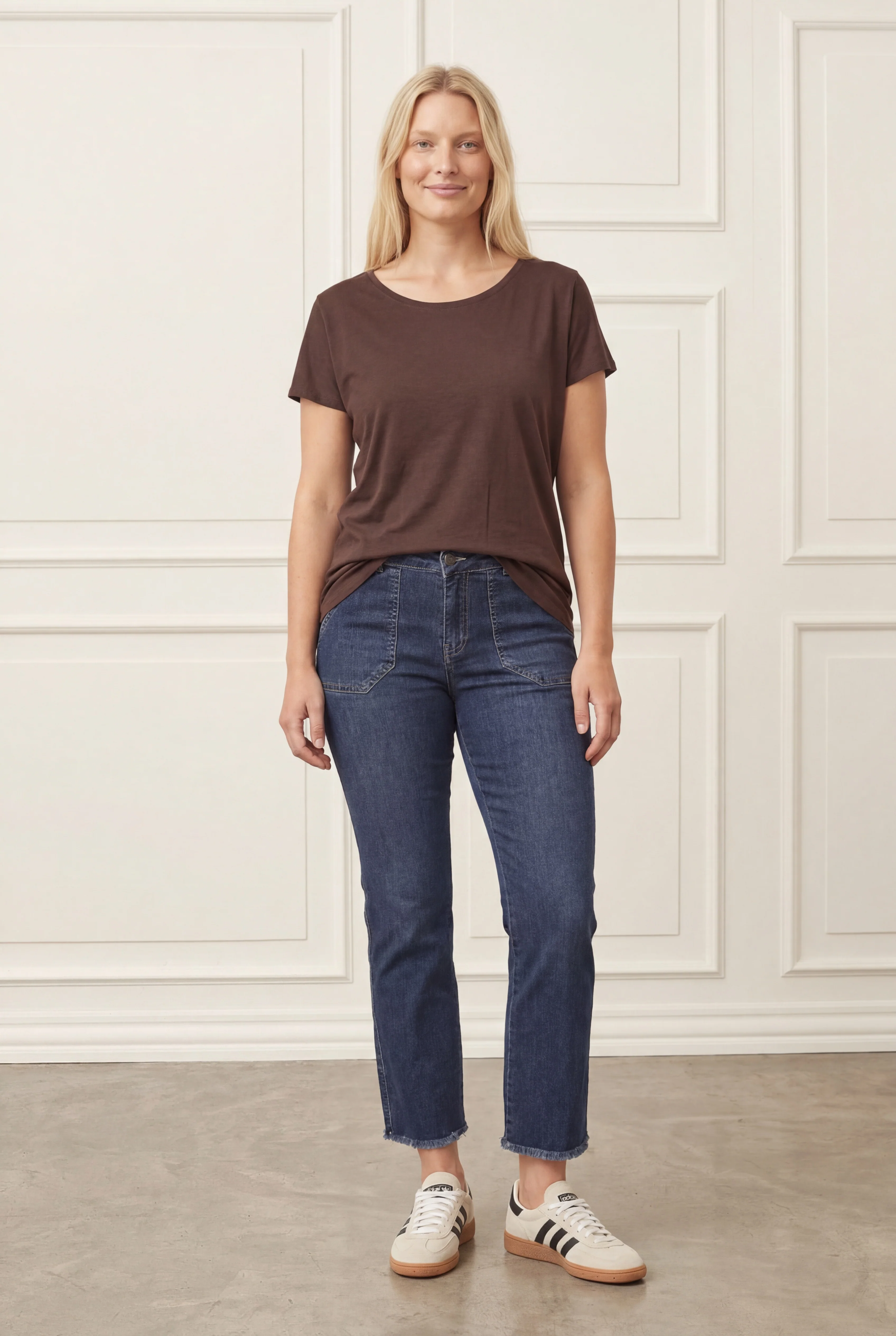 Nugga Viscose T-Shirt - Dark brown - Image 4