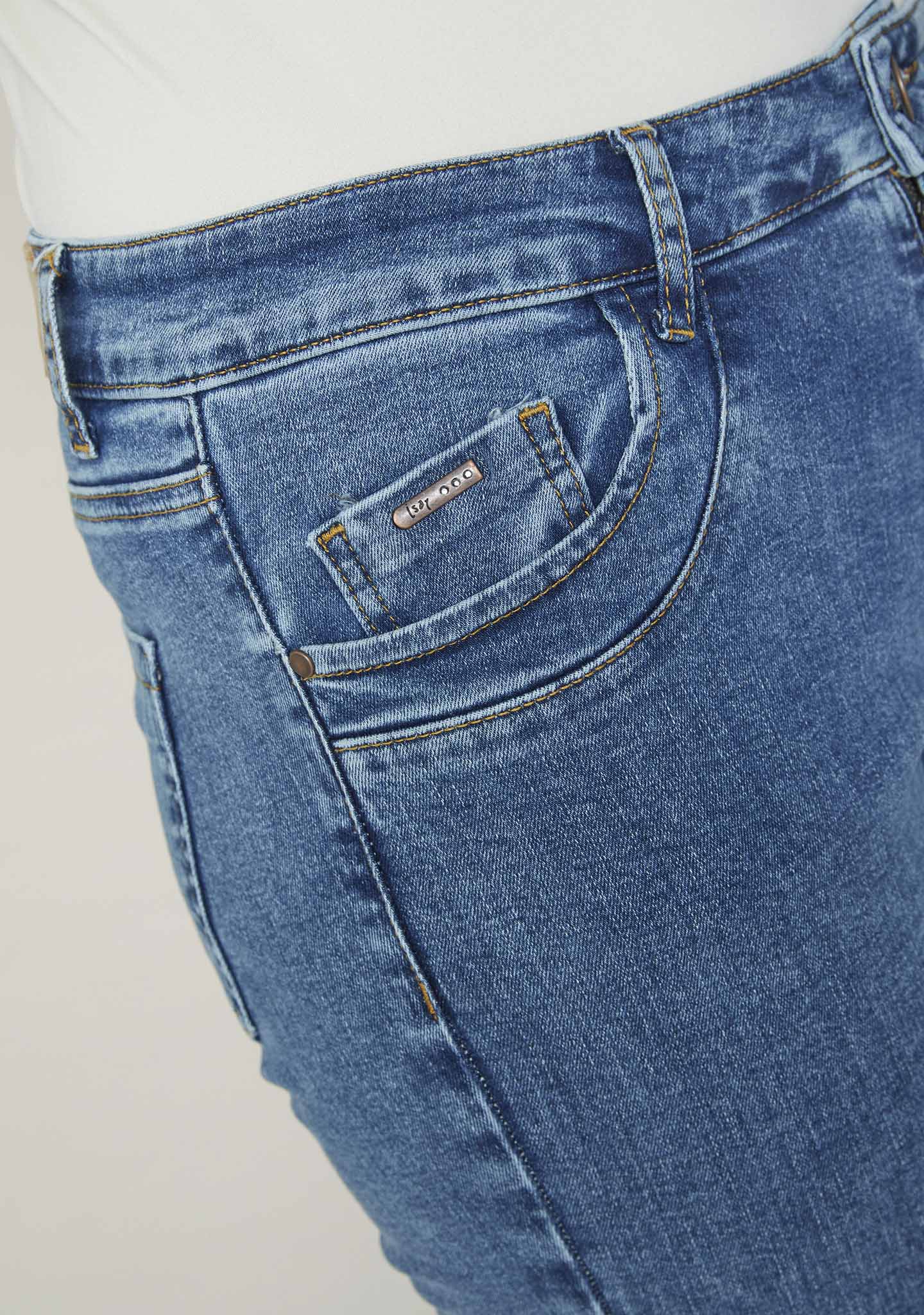 Parma Long Basic Jeans - Denim Basic Wash - Image 4