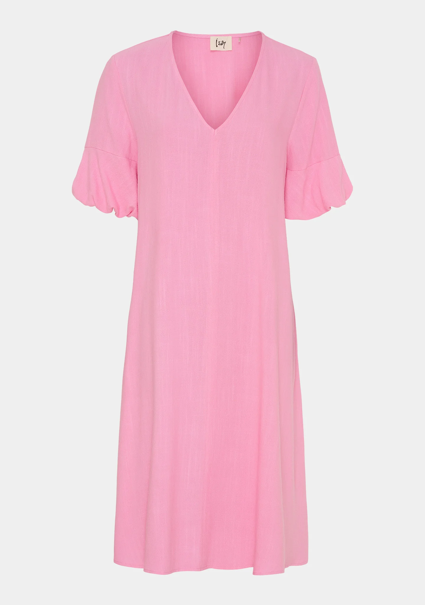 Pearl Baloon Sleeve Dress - Fresh Pink - Image 4