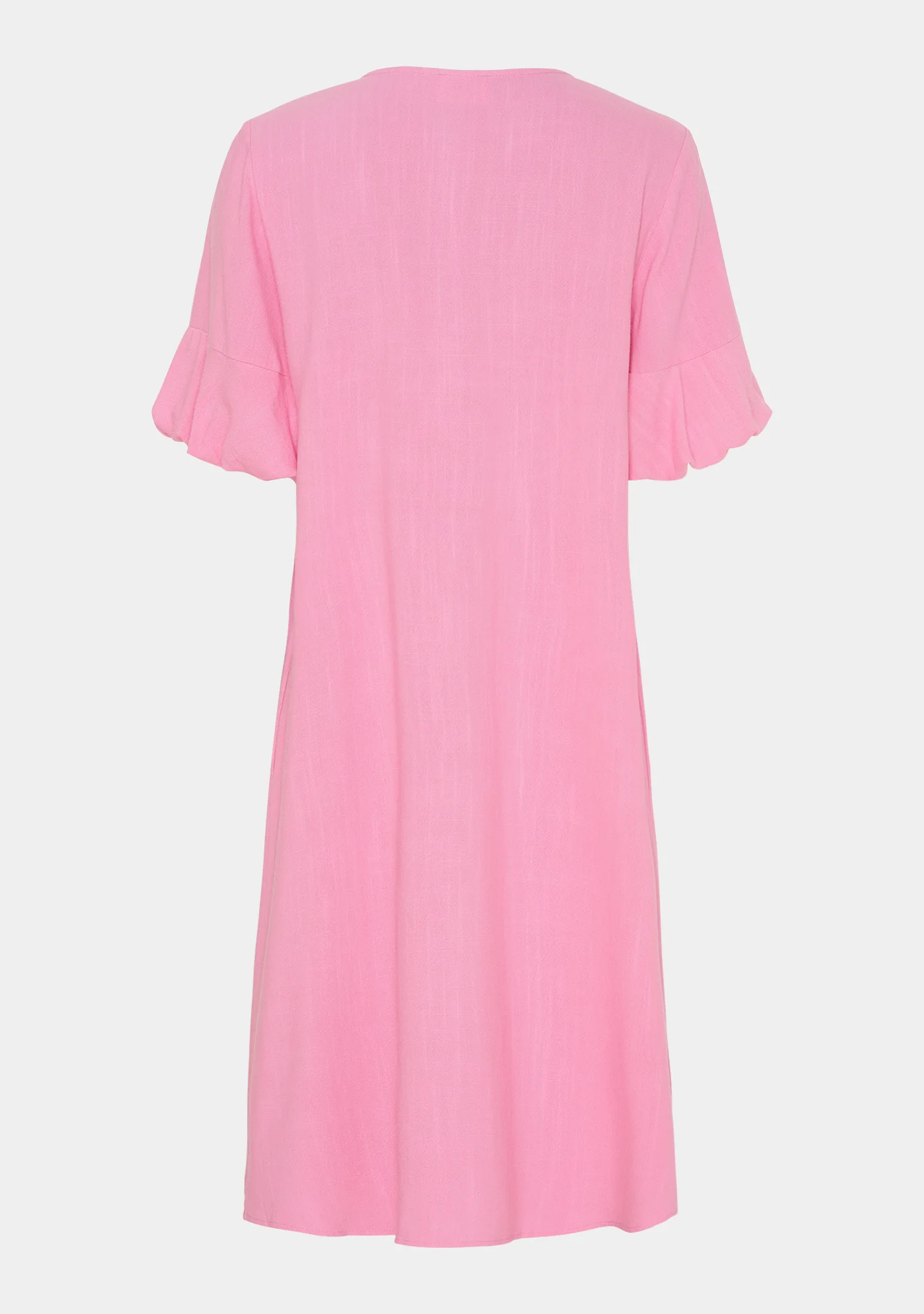 Pearl Baloon Sleeve Dress - Fresh Pink - Image 5