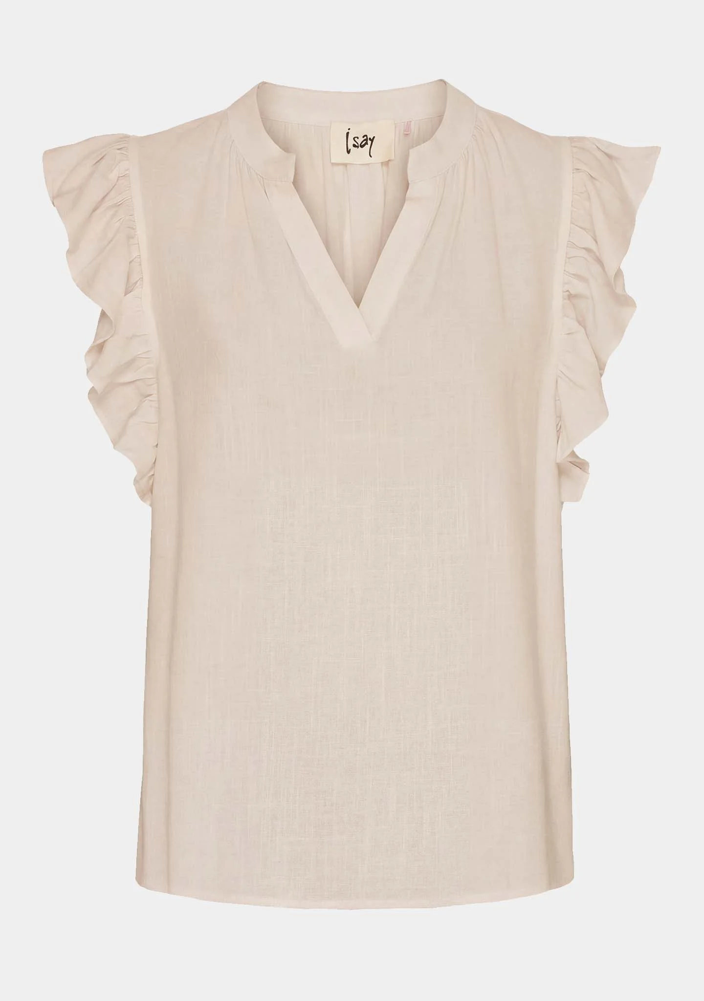 Pearl Flounce Top - Sand - Image 5