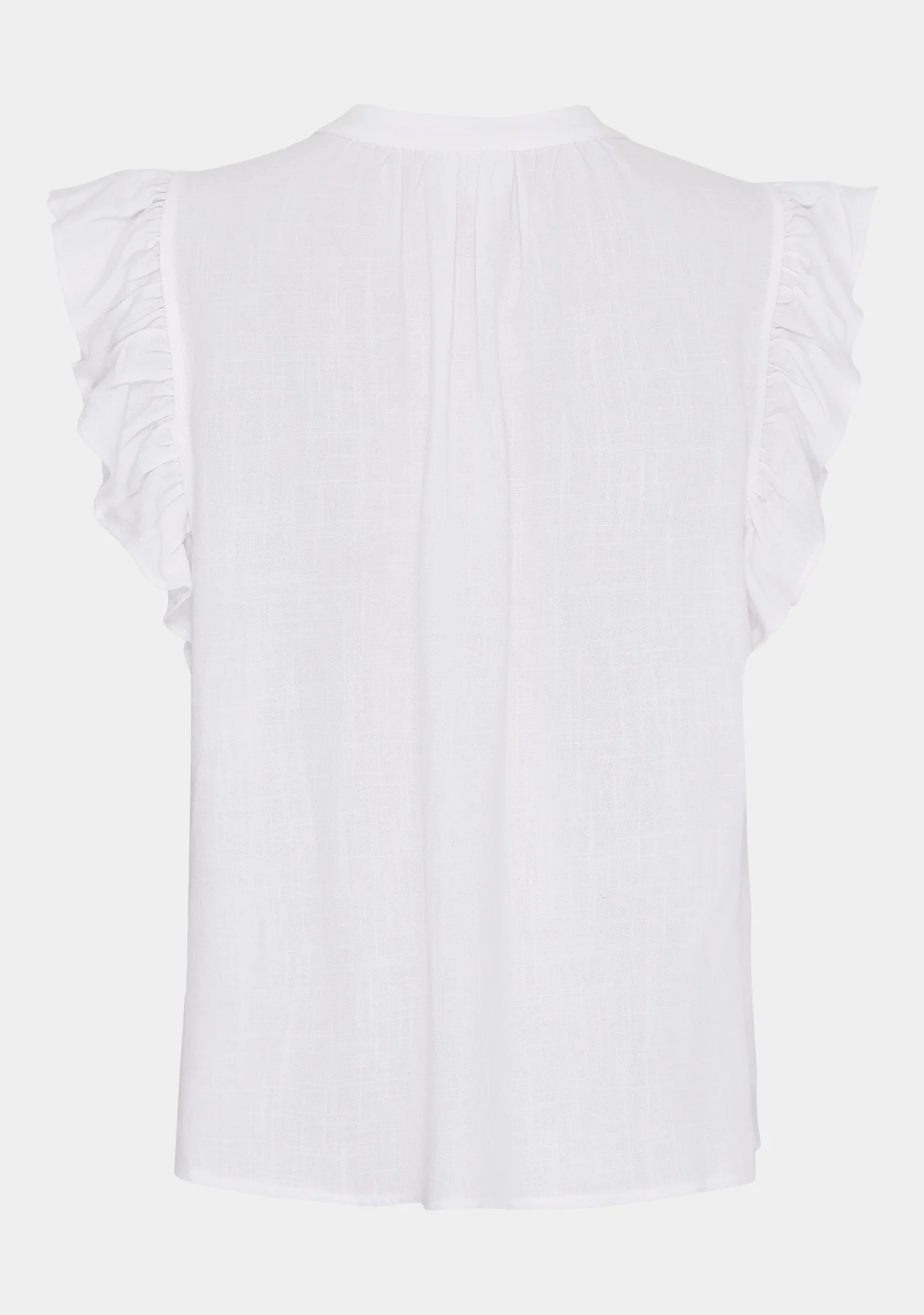 Pearl Flounce Top - White - Image 6