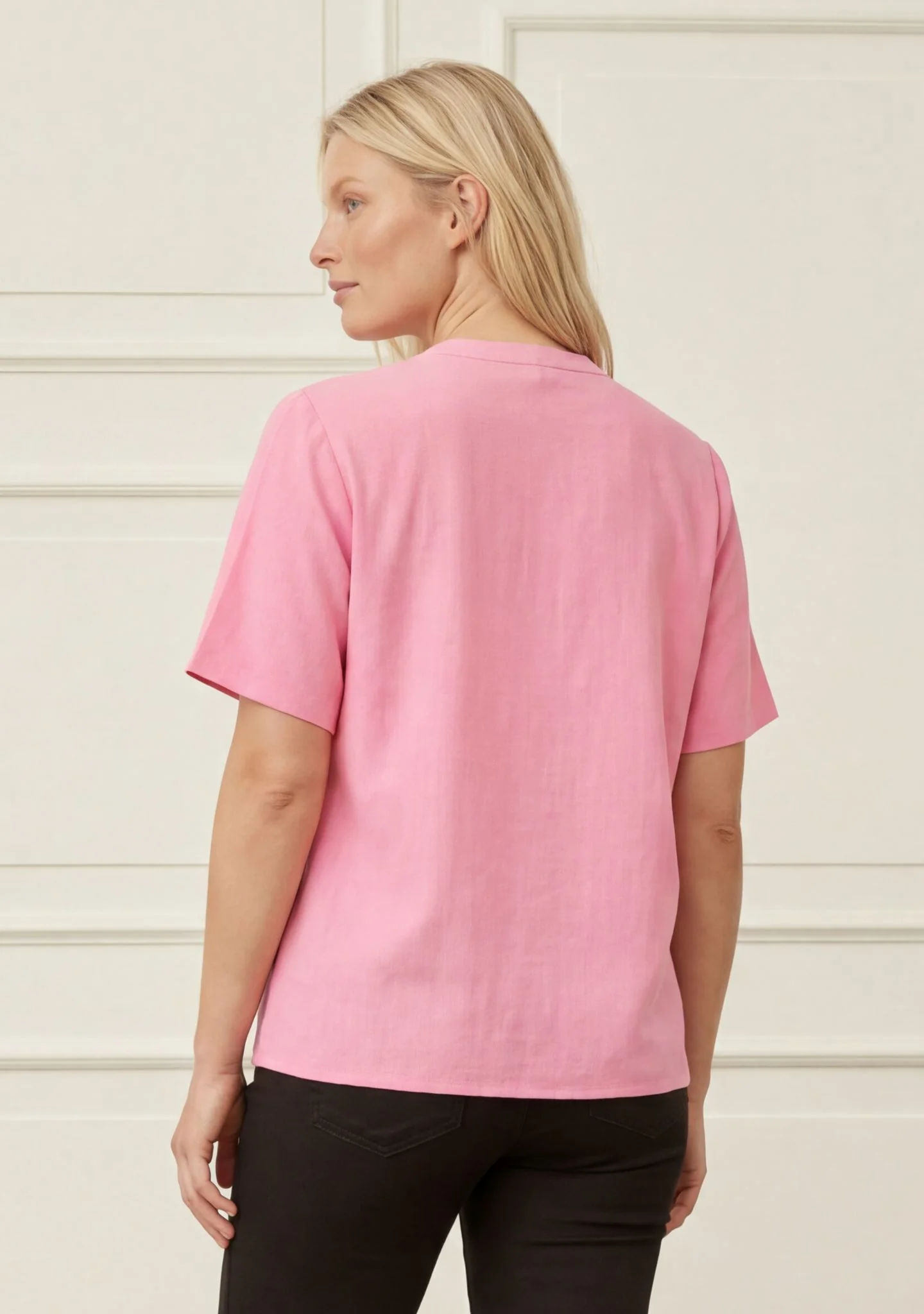 Pearl s/s Blouse - Fresh Pink - Image 2