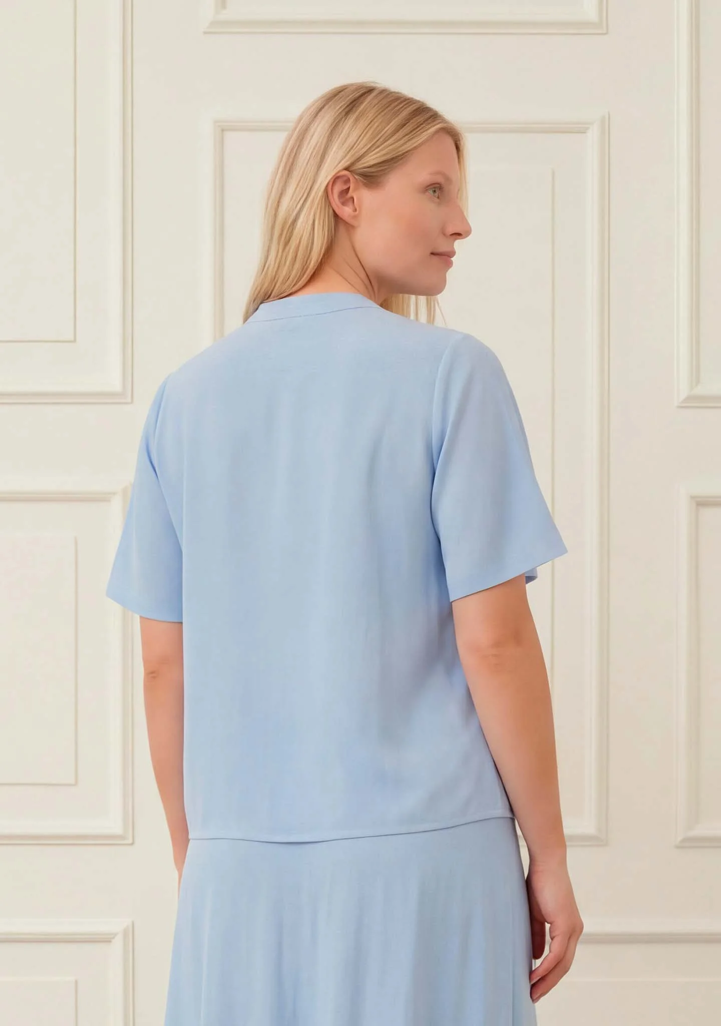 Pearl s/s Blouse - Light blue - Image 2