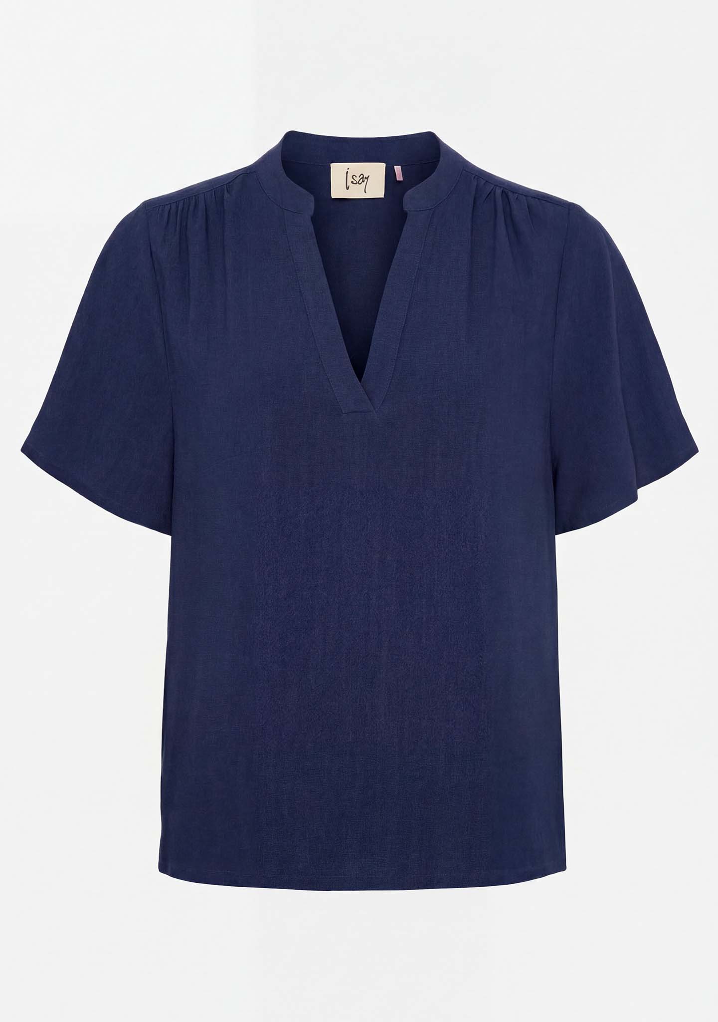Pearl s/s Blouse - Navy - Image 4