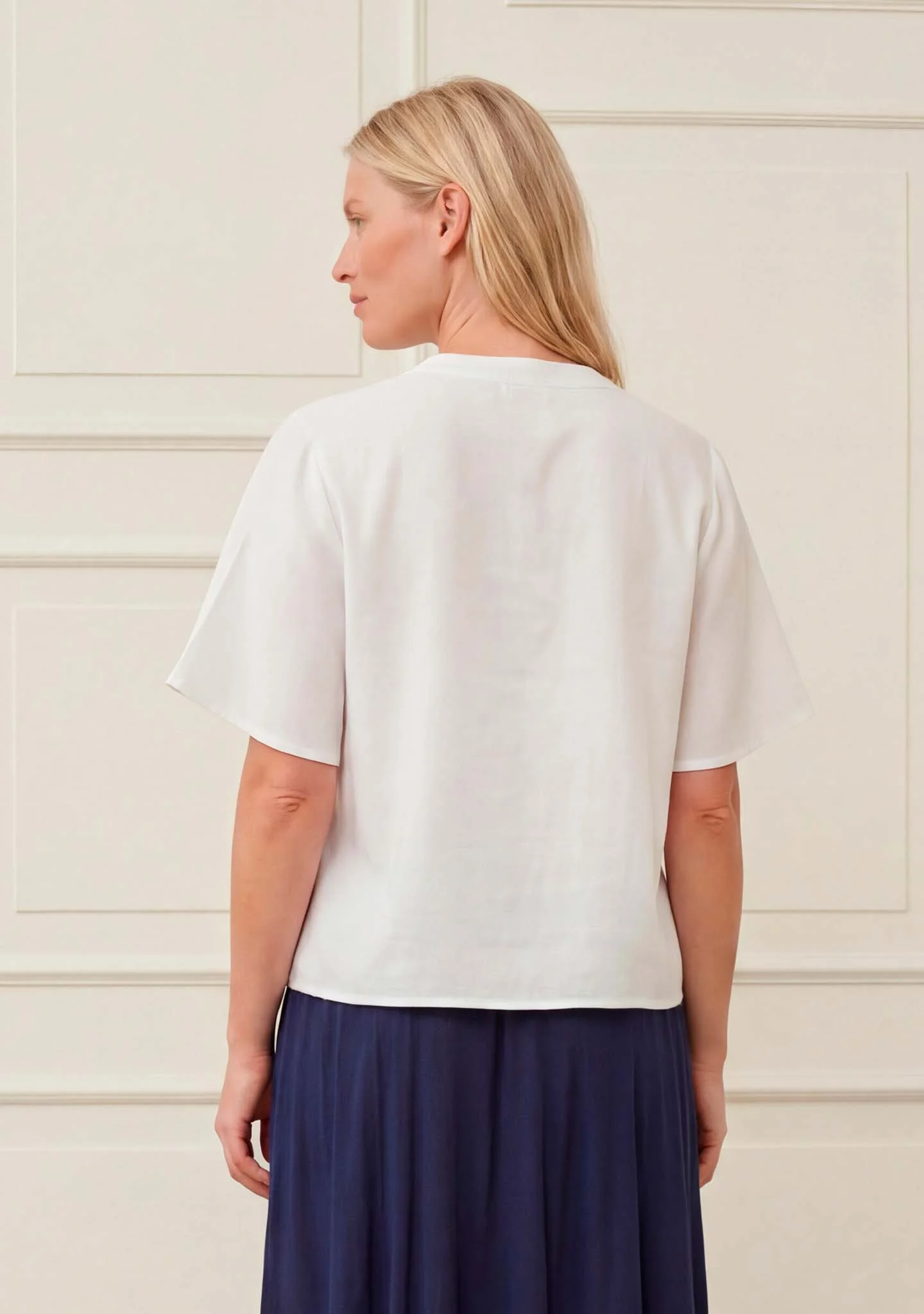 Pearl s/s Blouse - White - Image 2