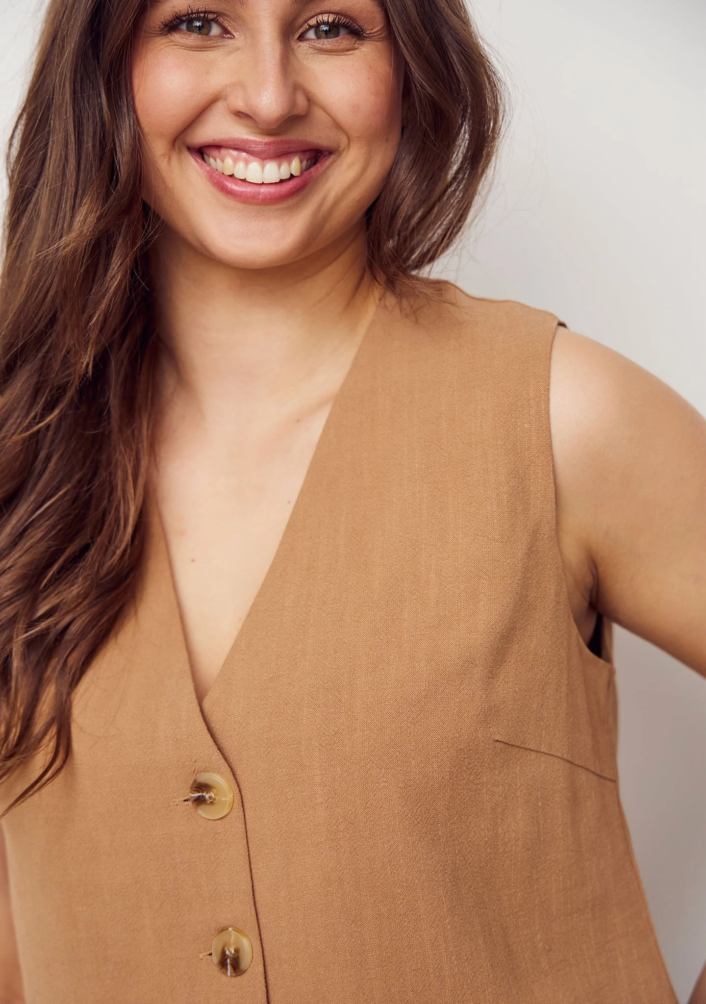 Pearl Waistcoat - Luxury Camel - Image 4