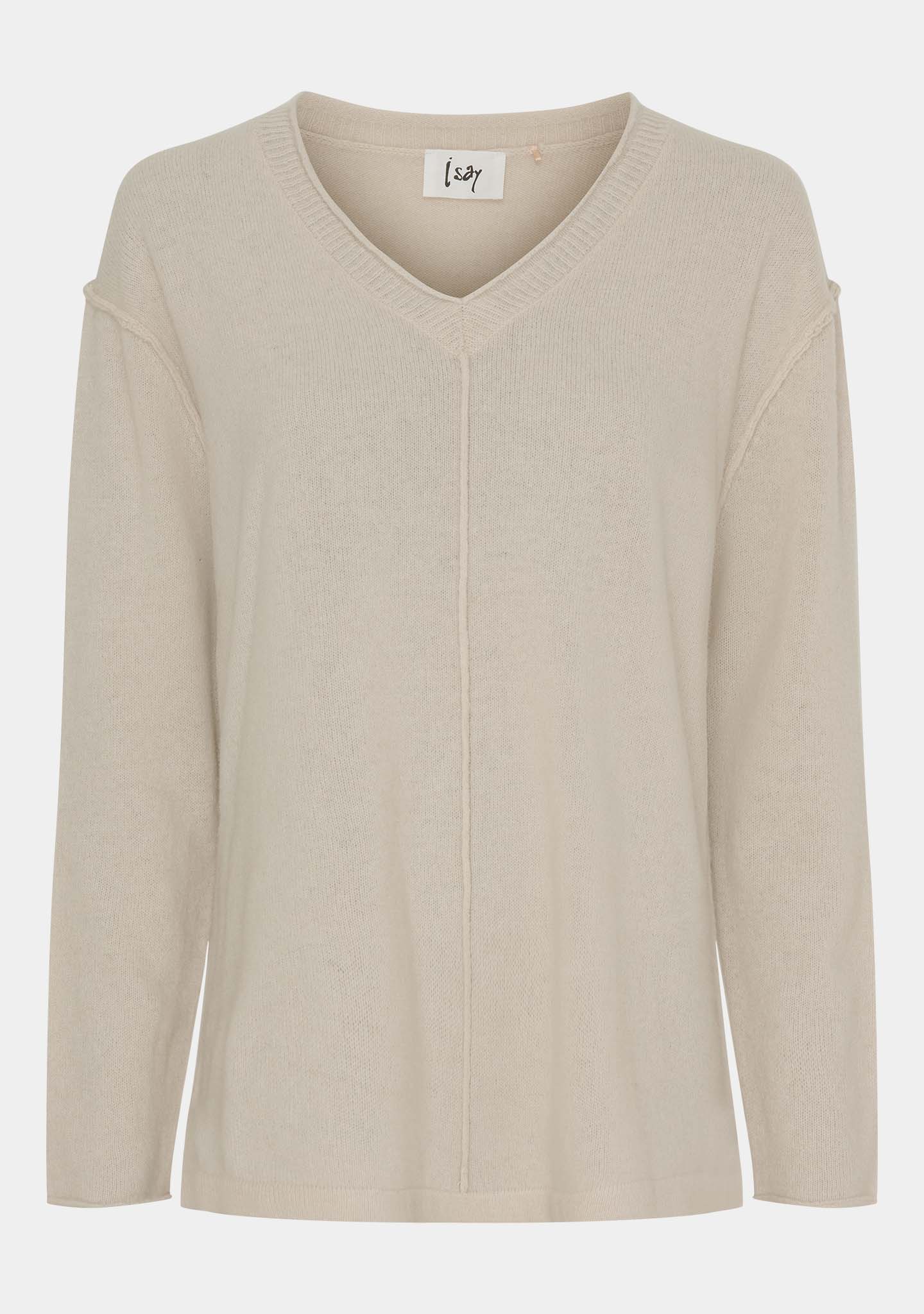 Robin V-Neck Pullover - Cream - Image 5