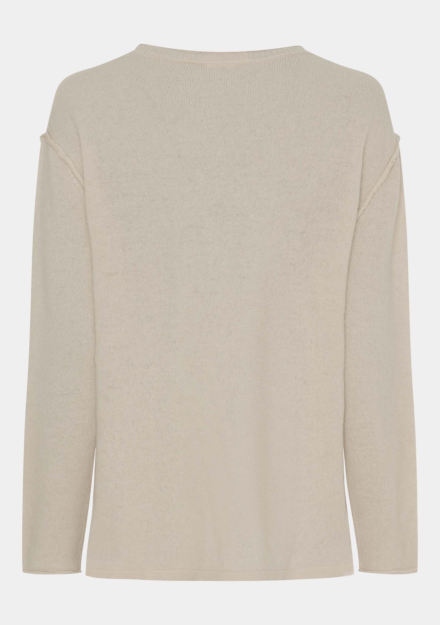 Robin V-Neck Pullover - Cream - Image 6
