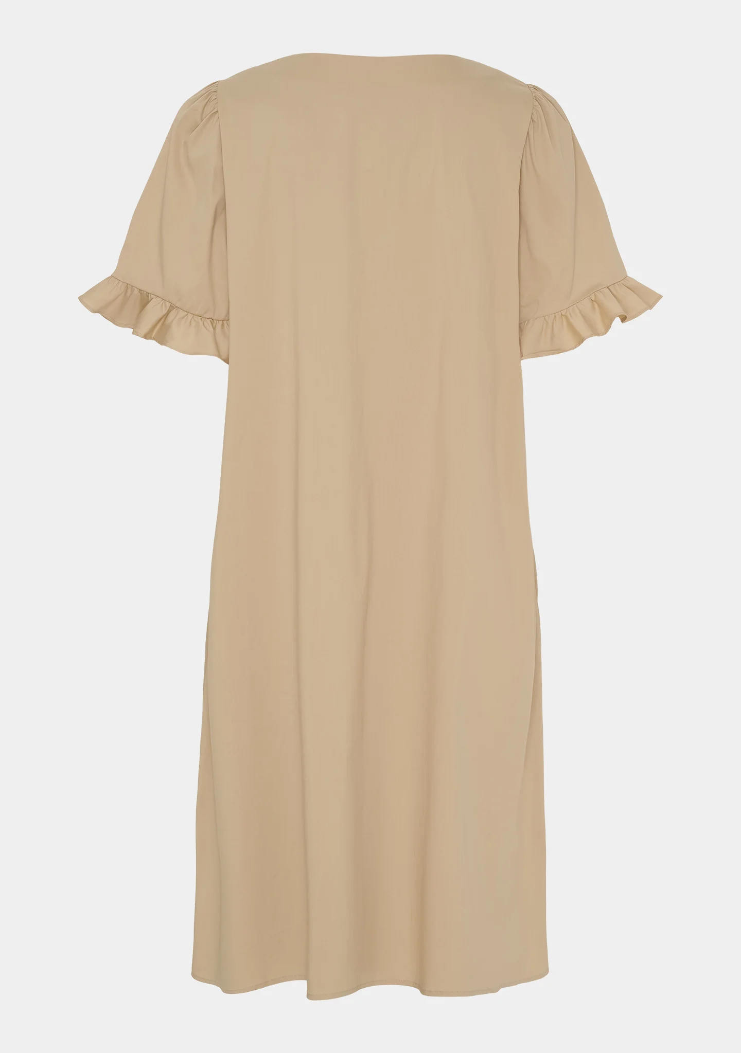 Sigga Flounce Dress - Camel - Image 5