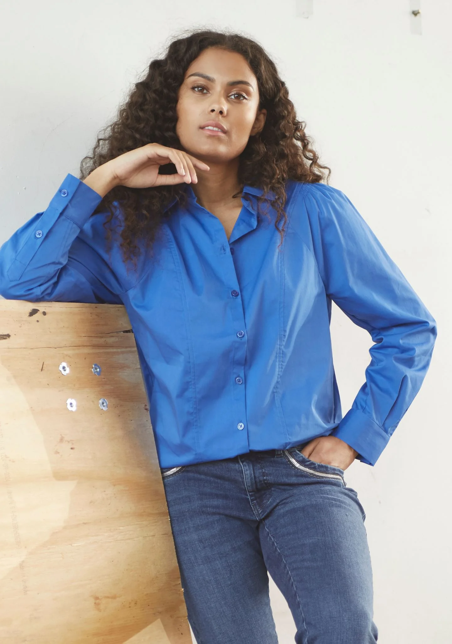 Sigga l/s Shirt - Jeans blue - Image 5