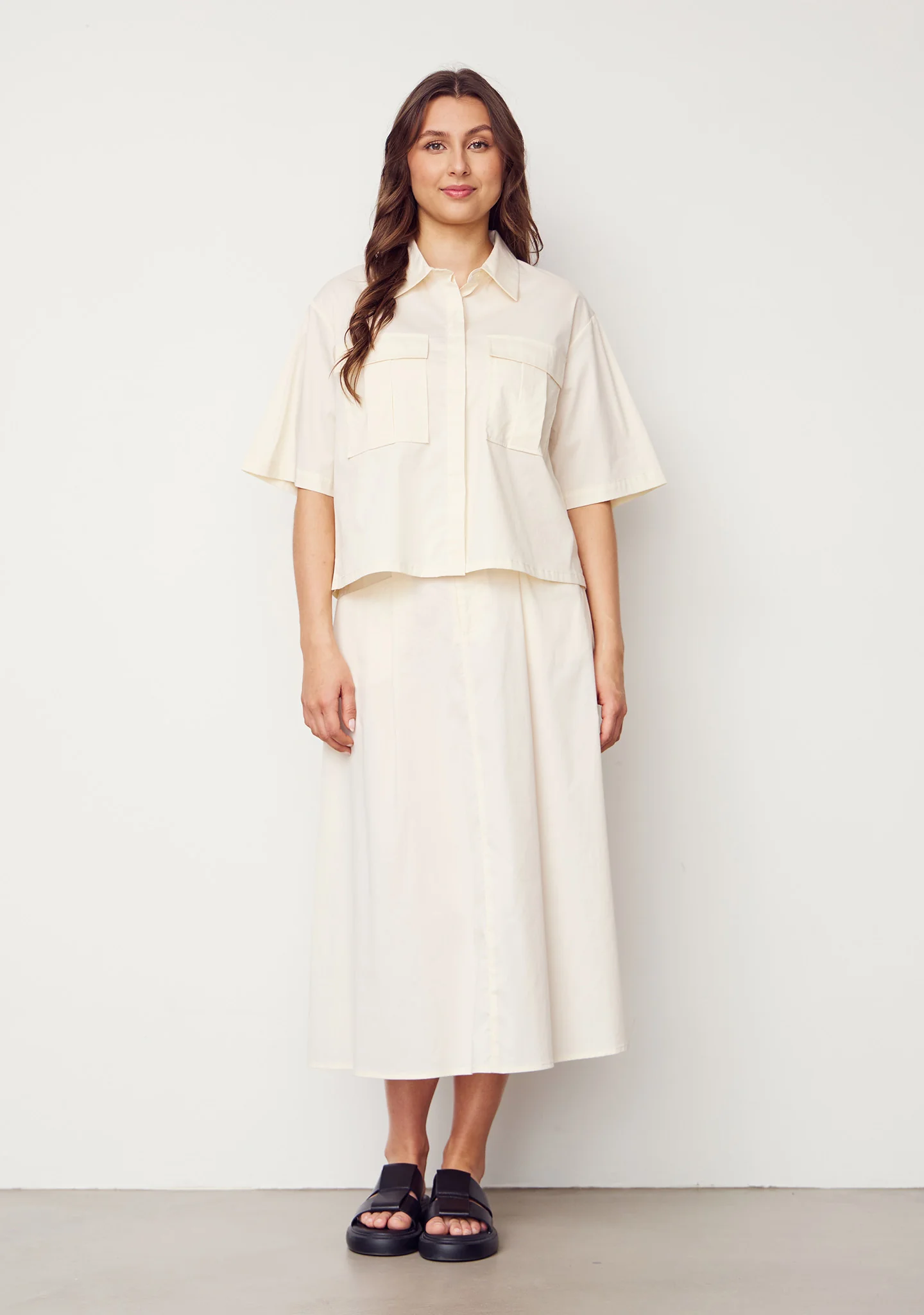 Sigga Long Skirt - Cream - Image 5