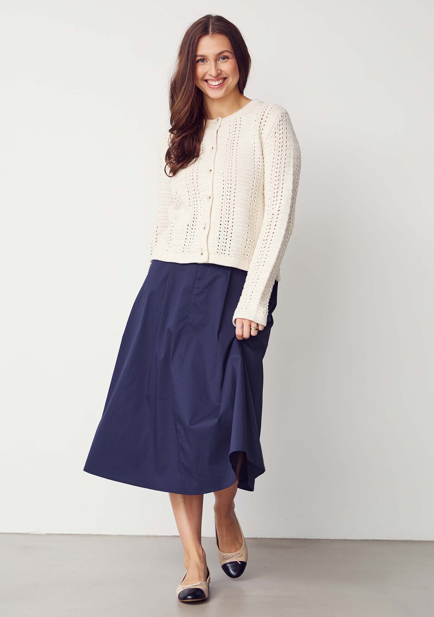 Sigga Long Skirt - Navy - Image 4