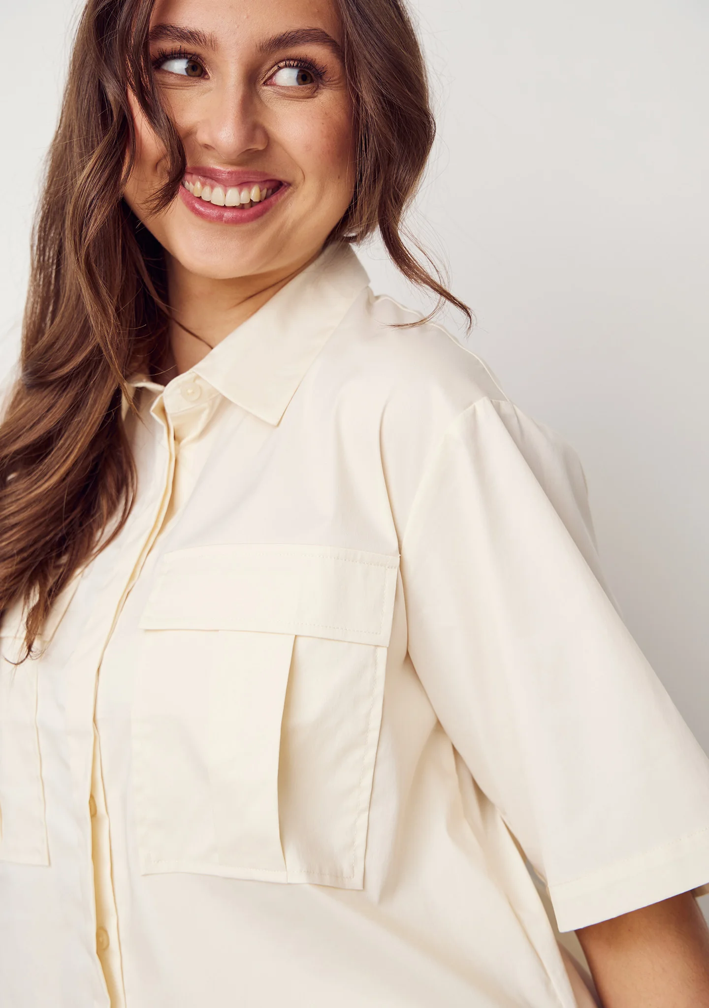 Sigga s/s Shirt - Cream - Image 3