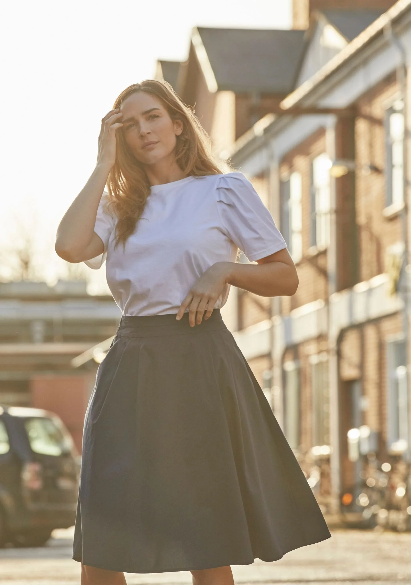 Sigga Skirt - Navy - Image 6