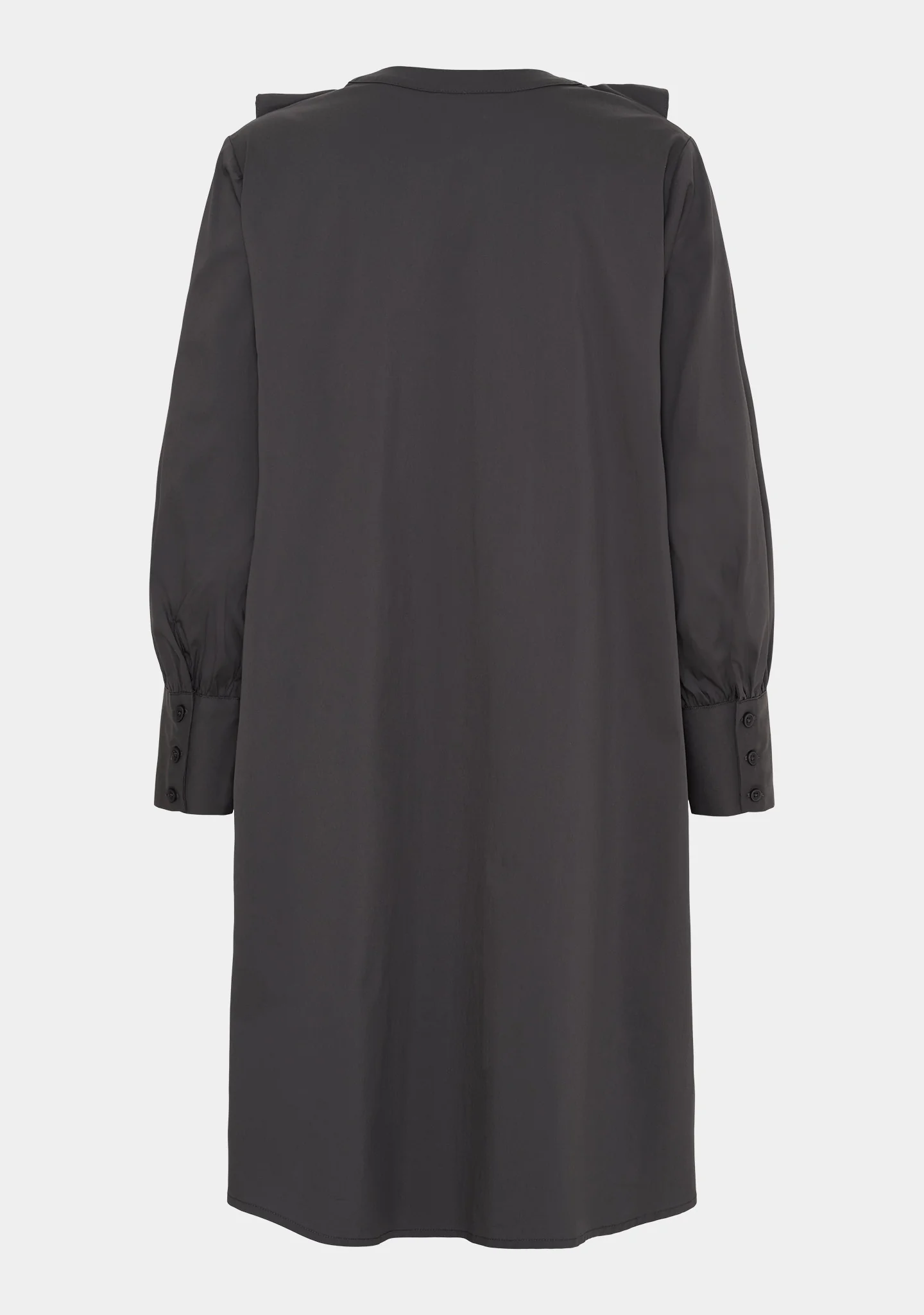 Sigga V-Flounce Dress - Grey - Image 6