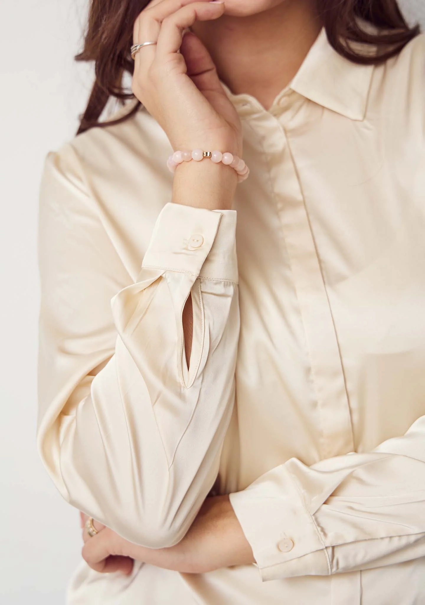 Steff Basic Shirt - Sand - Image 3