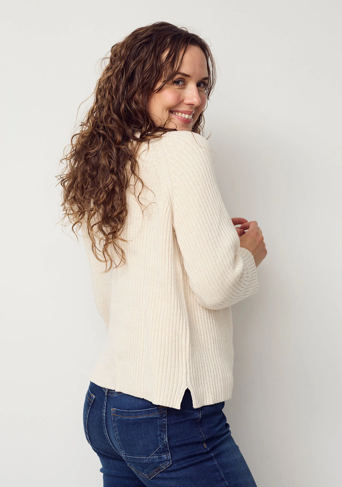 Tine Highneck Pullover - Desert Melange - Image 3