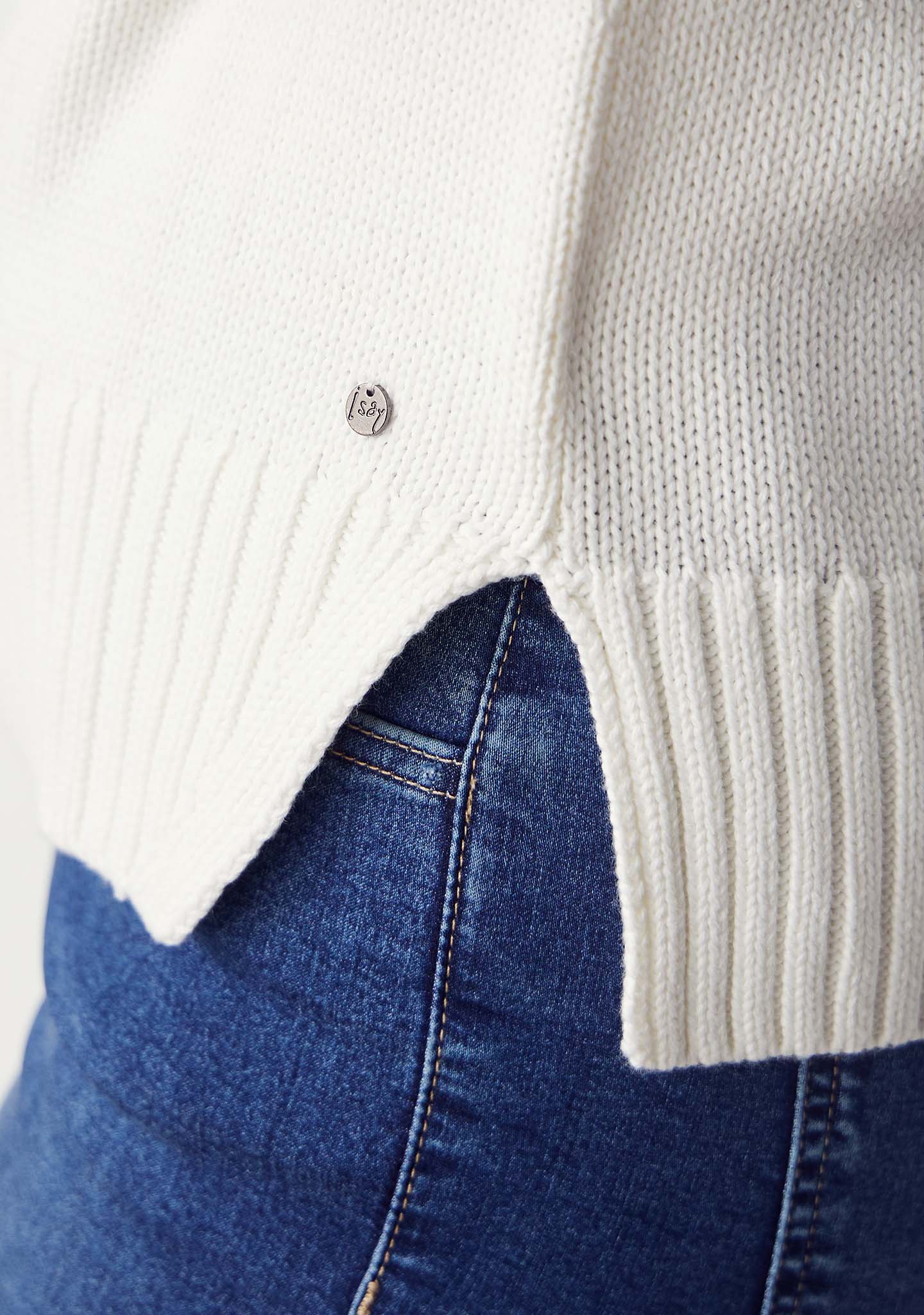 Tine Slit Pullover - Broken White - Image 3
