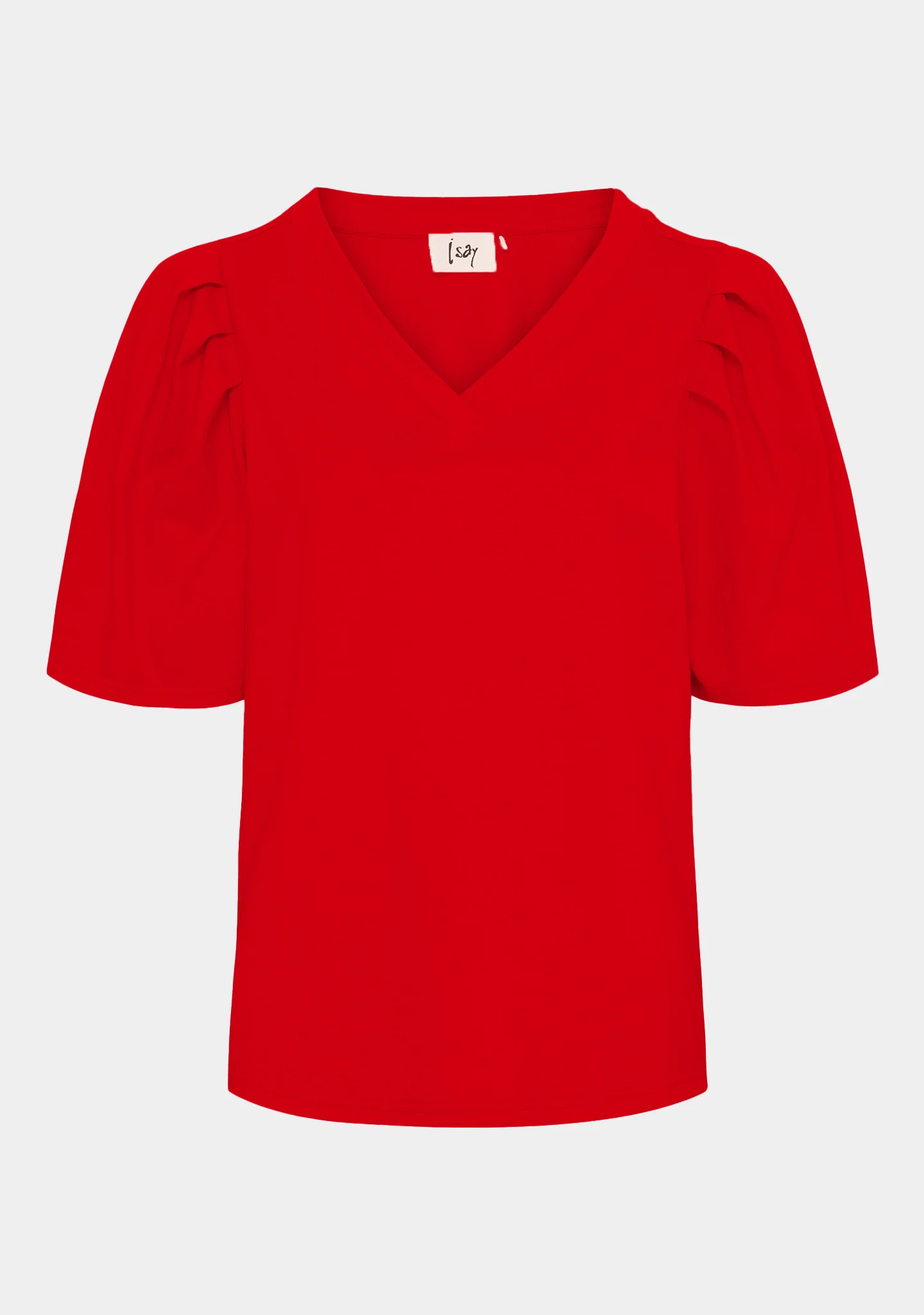 Tinni V-Neck T-Shirt - Fresh Red - Image 5