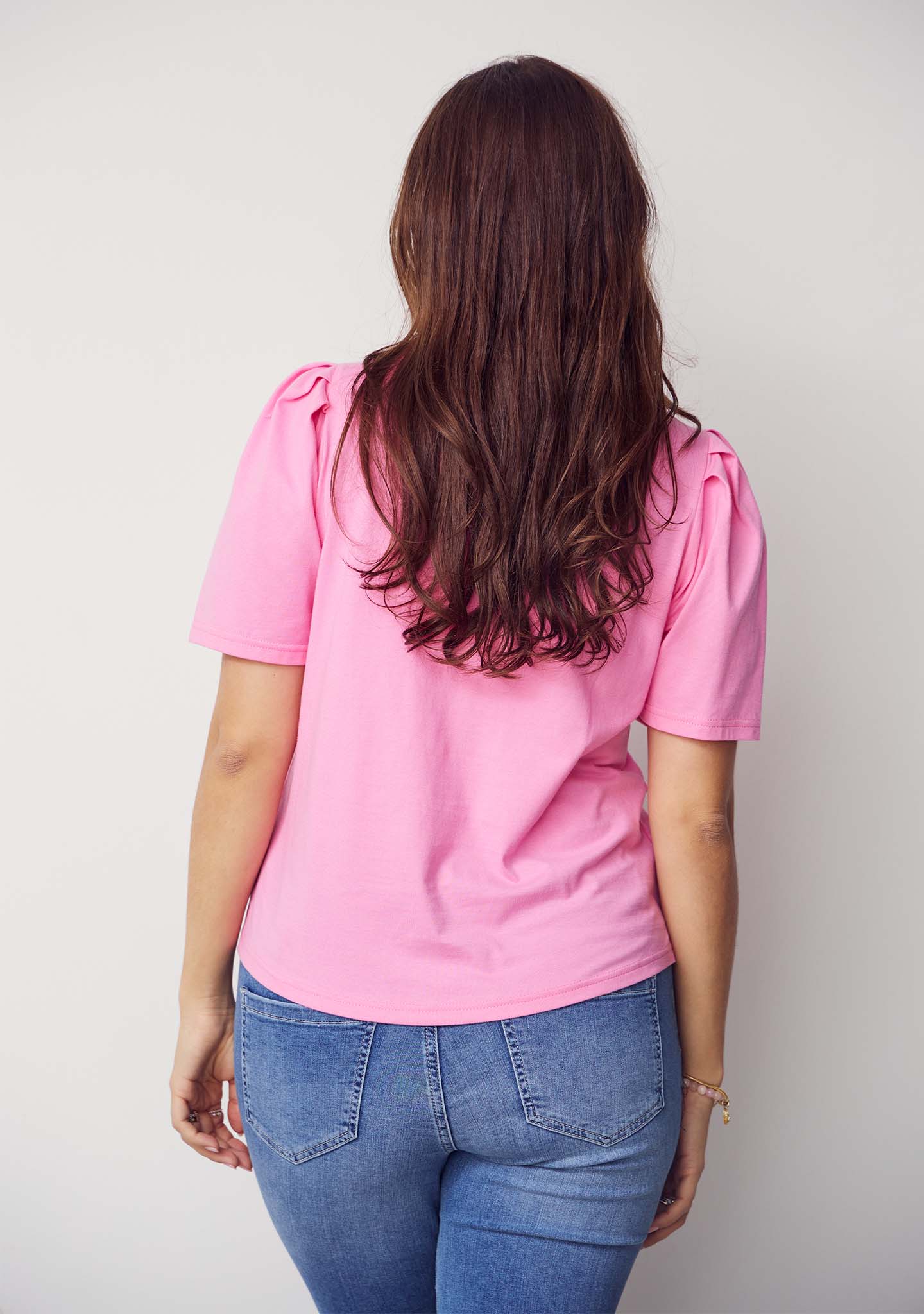 Tinni V-Neck T-Shirt - Hot pink - Image 2