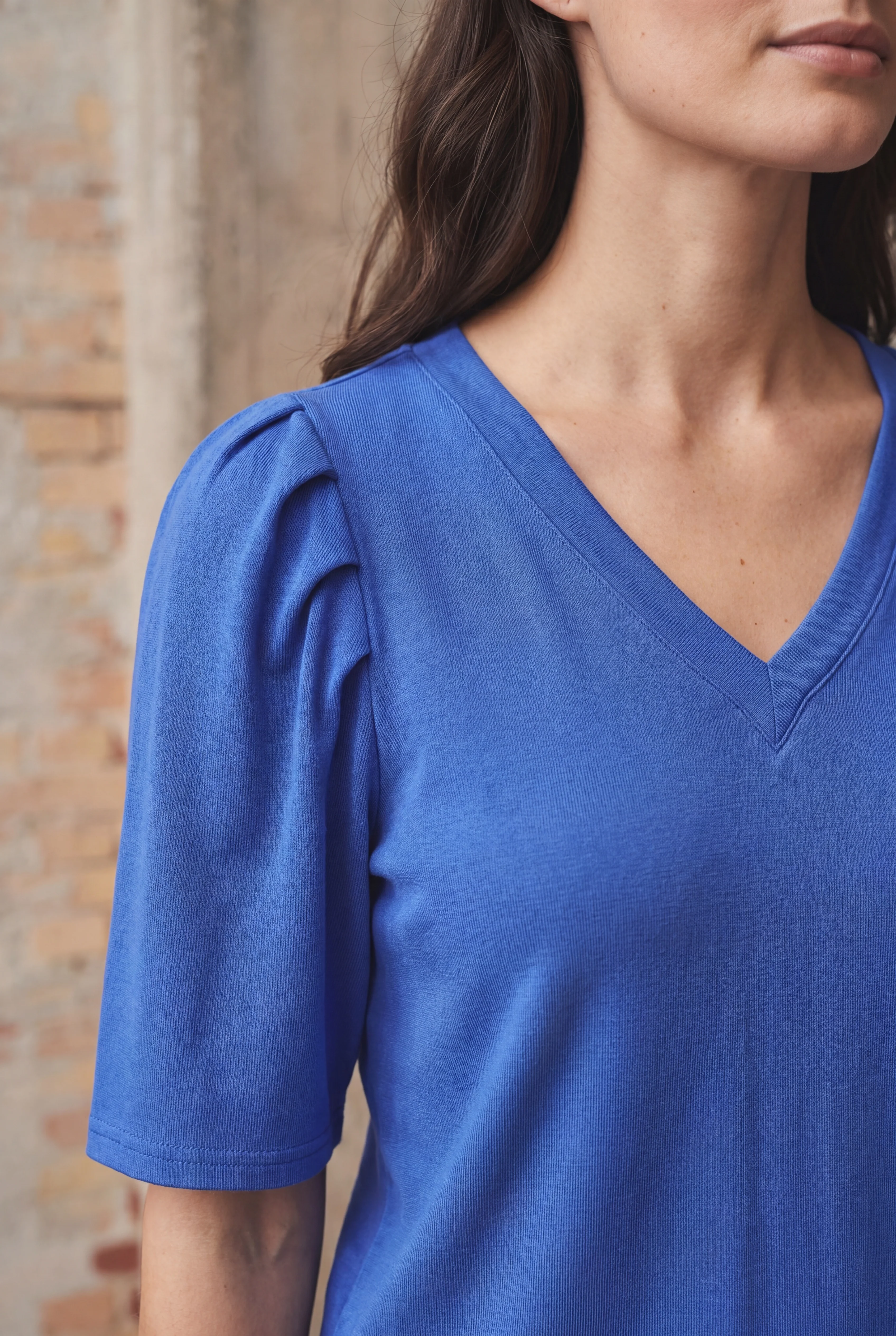 Tinni V-Neck T-Shirt - Jeans blue - Image 5
