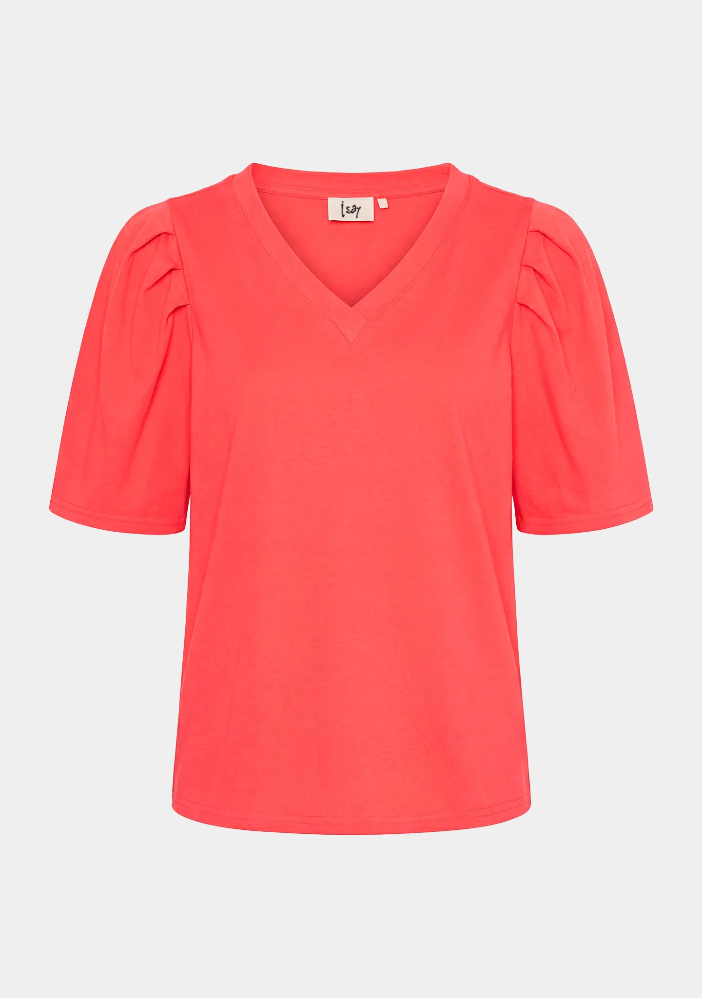 Tinni V-Neck T-Shirt - Raspberry - Image 5