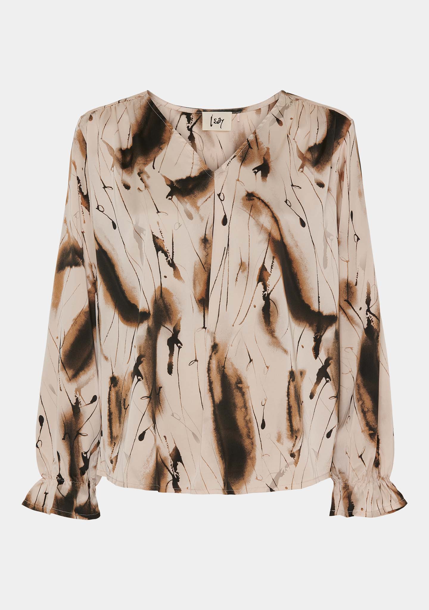 Venessa Blouse - Camel Drawing - Image 6