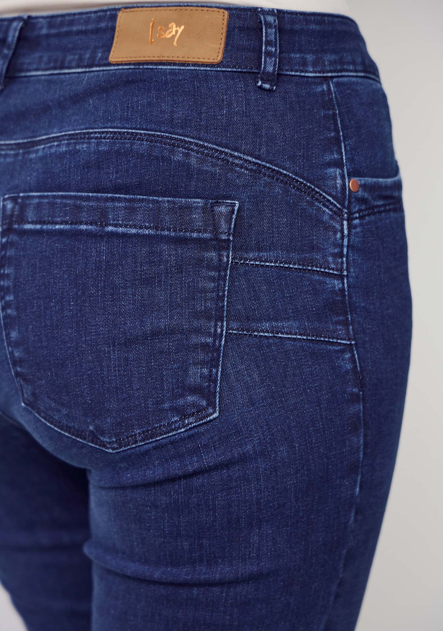 Verona Flare Jeans - Dark Basic Wash - Image 5
