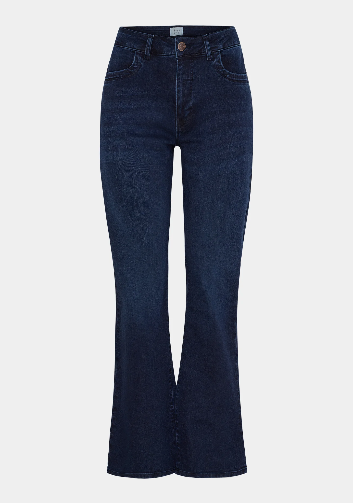 Verona Flare Jeans - Dark Basic Wash - Image 7