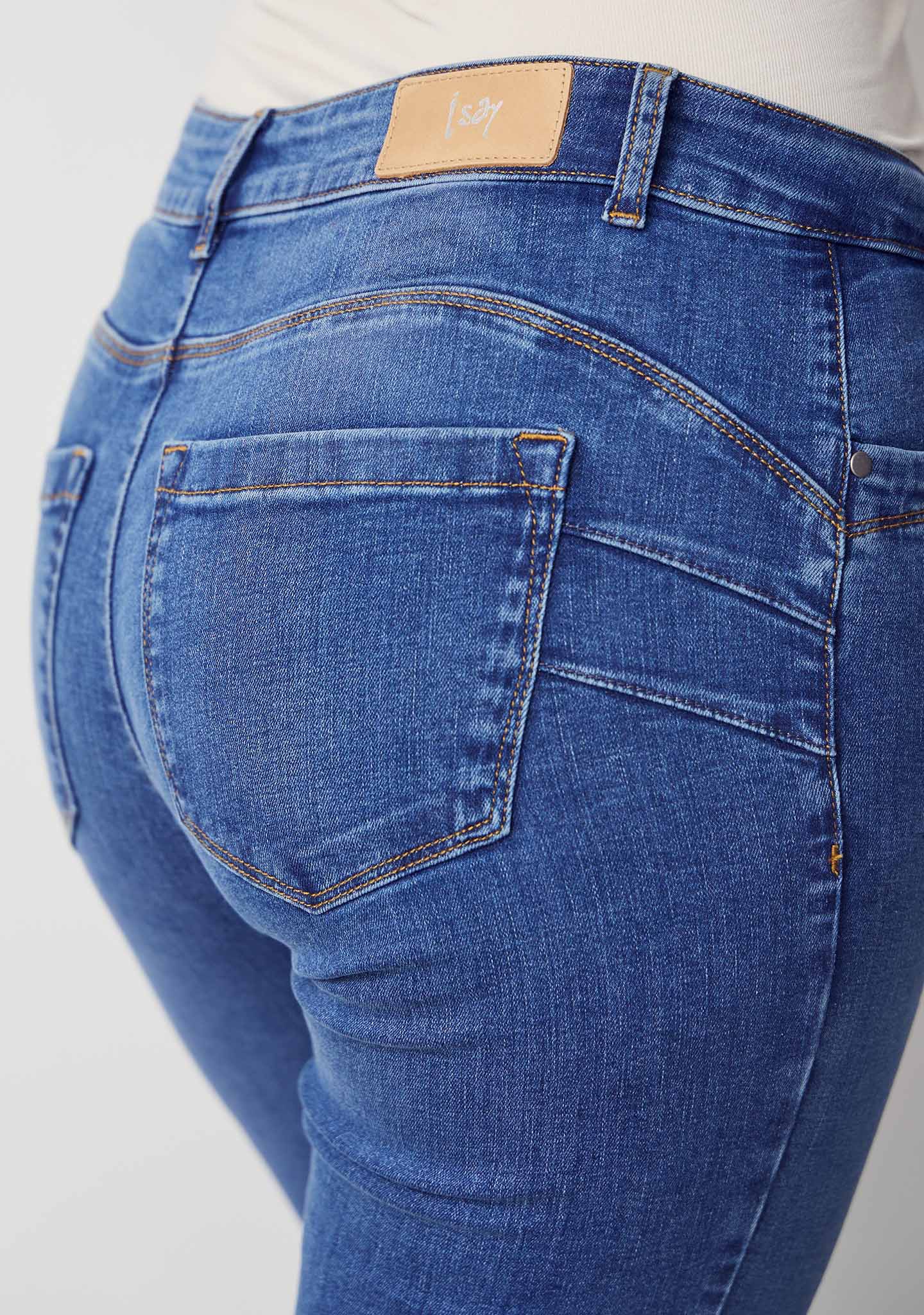 Verona Flare Jeans - Mid Denim Wash - Image 4