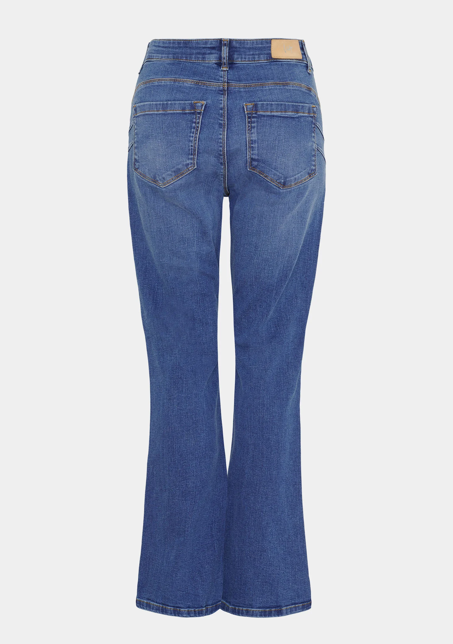 Verona Flare Jeans - Mid Denim Wash - Image 8