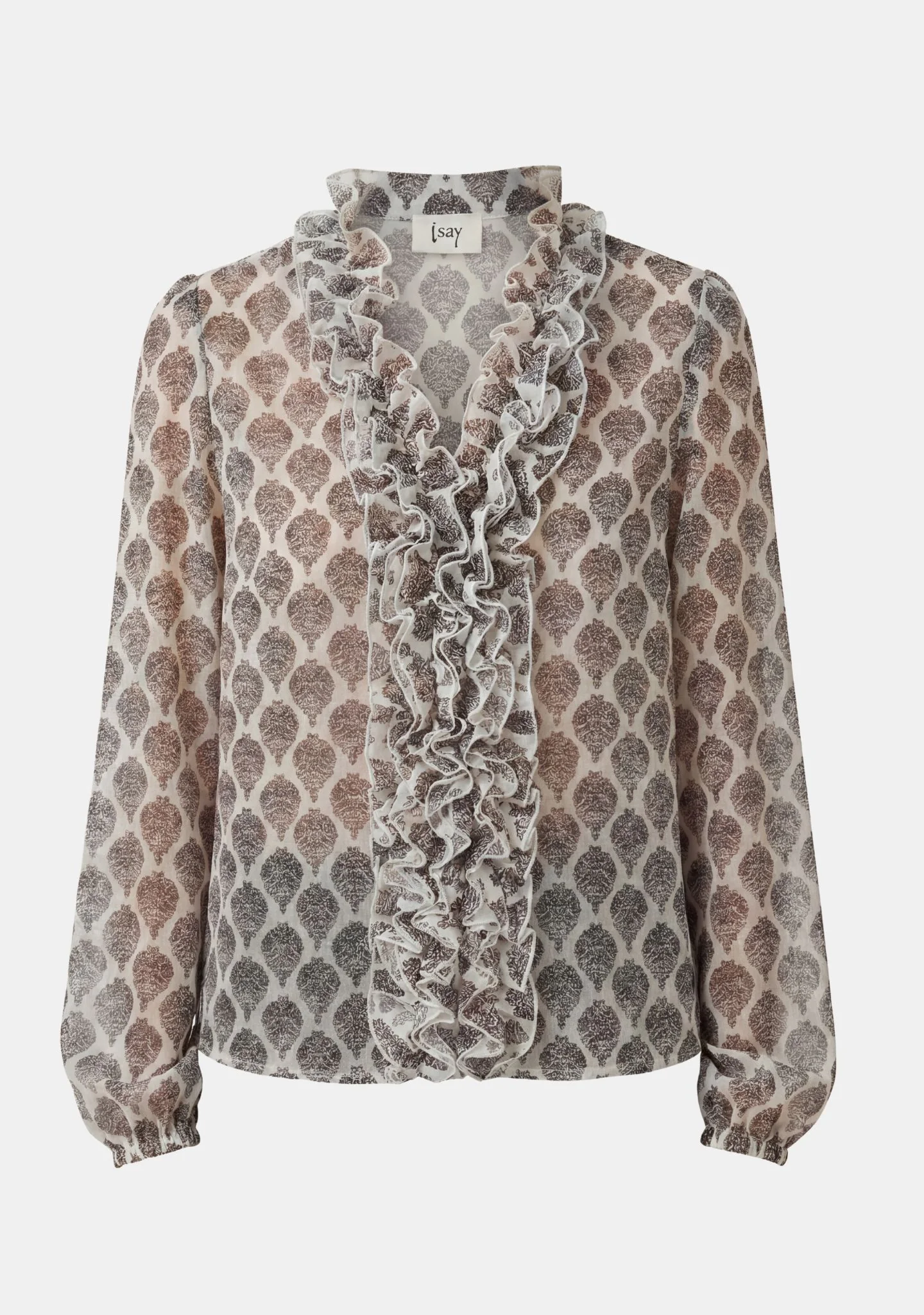 Vibse Ruffle Blouse - Heritage Damask - Image 3