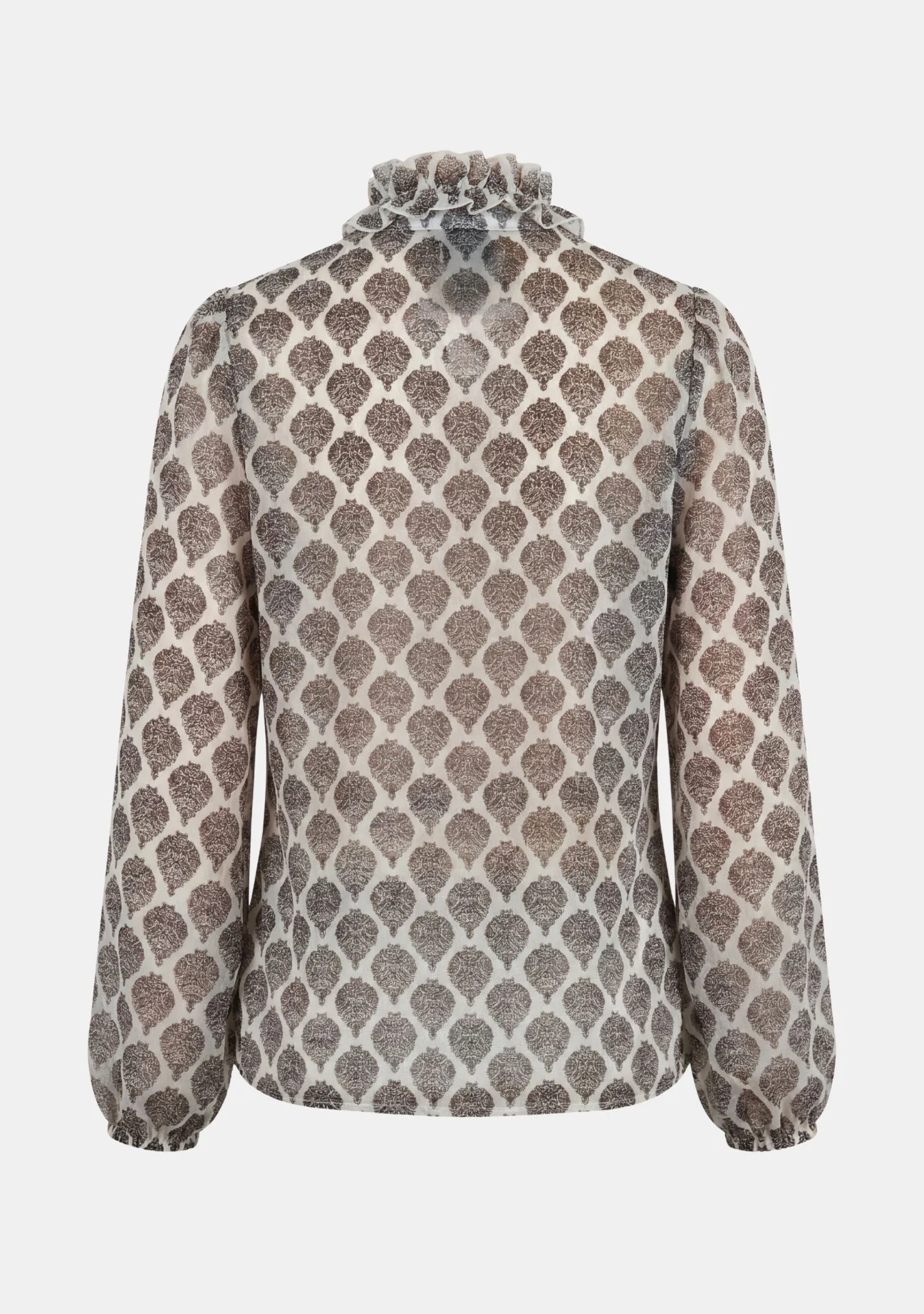 Vibse Ruffle Blouse - Heritage Damask - Image 4