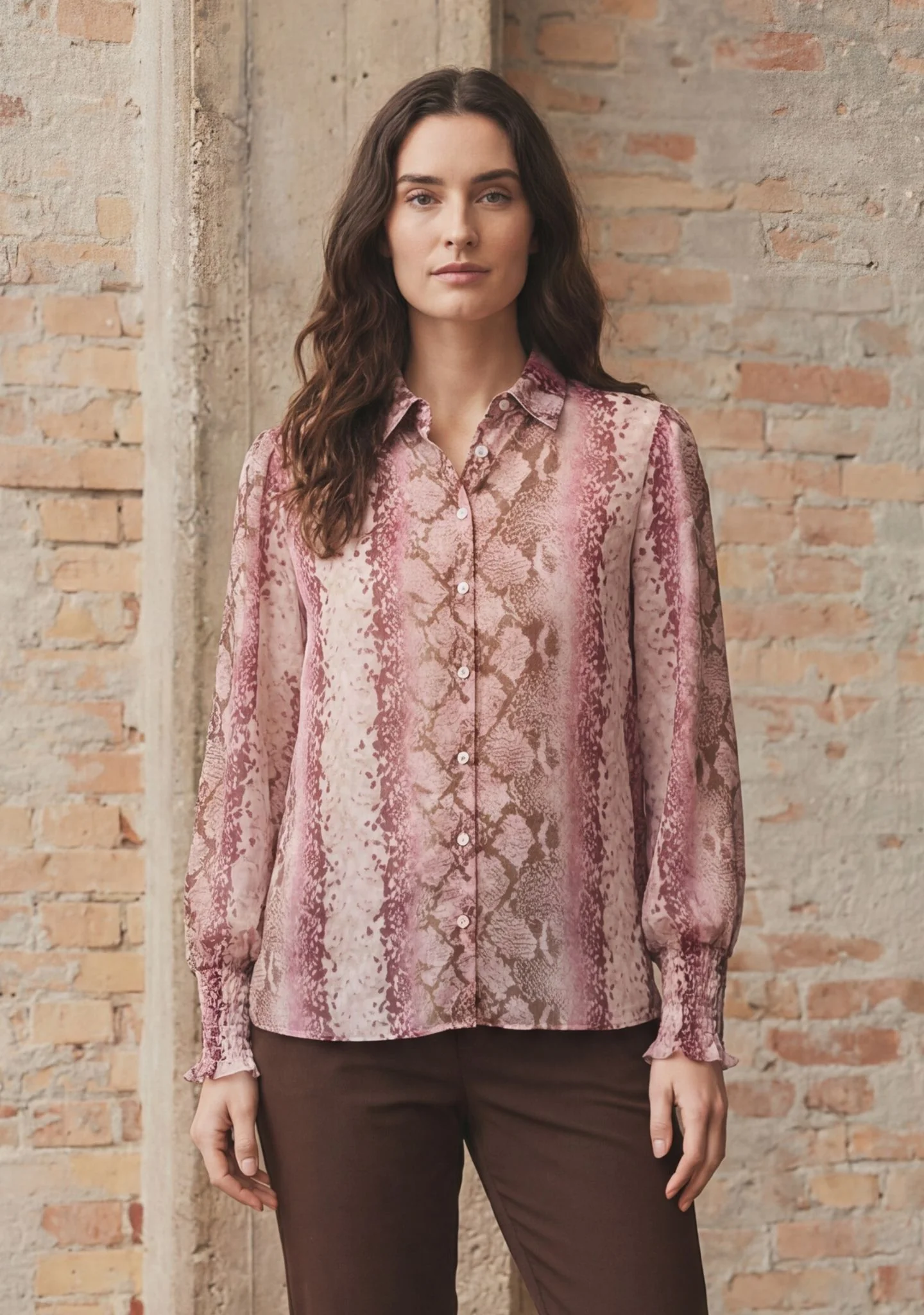Vibse Shirt - Rose Snake